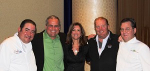 Emeril Lagasse, Mario Batali and Gus and Paulette Gamba Emeril Lagasse, Mario Batali and Gus and Paulette Gamba