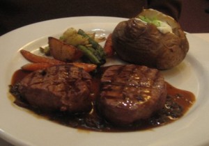 Grilled Filet Mignon in Cabernet Sauce