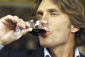 Man Drinking Red Wine