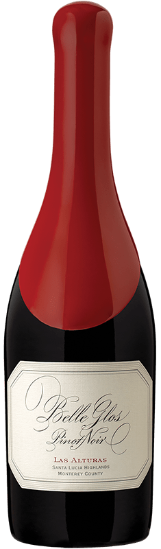 alt="Belle Glos 2018 Las Alturas Pinot Noir bottle"