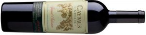 alt="Caymus Special Selection Cabernet Sauvignon bottle side view"