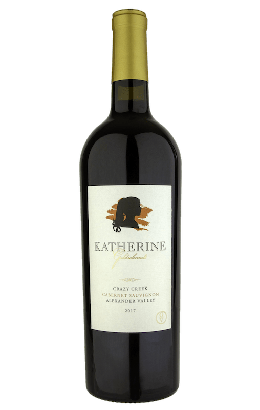 alt="Katherine Goldschmidt 2017 Crazy Creek Cabernet Sauvignon bottle"