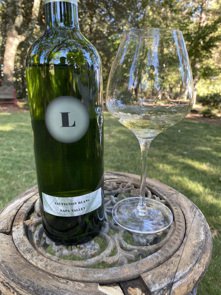 alt="Lewis Cellars Napa Valley Sauvignon Blanc bottle and glass"