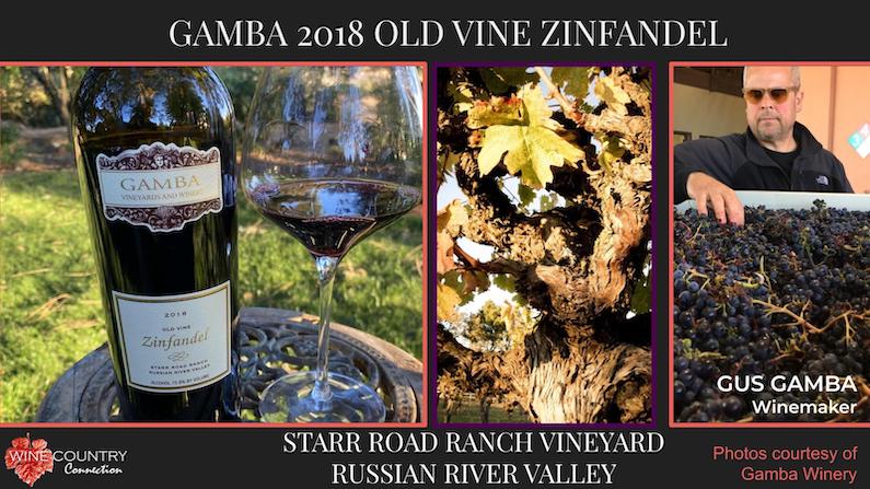 Gamba 2018  Old Vine Zinfandel Starr Road Ranch