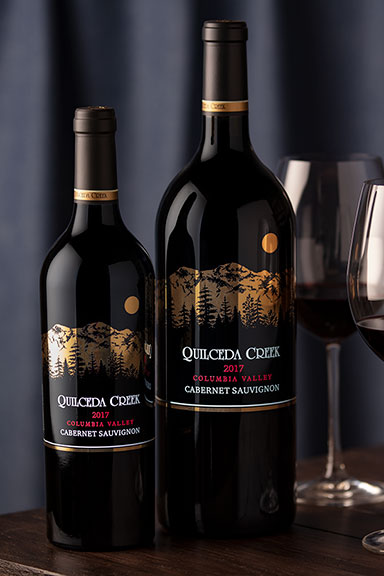 alt="Quilceda Creek 2017 Columbia Valley Cabernet Sauvignon bottles"