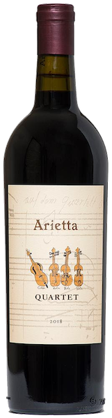 alt="Arietta 2018 Quartet Proprietary Red bottle"