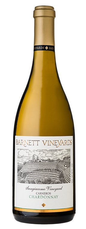 alt="Barnett 2019 Chardonnay Sangiacomo Vineyard bottle"