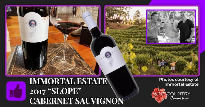“…big, beast of a wine…” Immortal Slope Cabernet Sauvignon