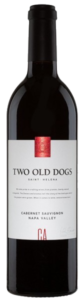 alt="Two Old Dogs Napa Valley Cabernet Sauvignon bottle"