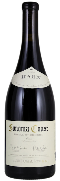 alt="RAEN Royal St Robert Pinot Noir bottle"