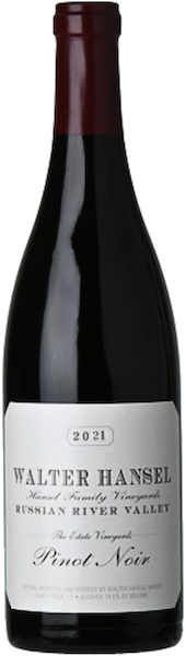 alt="Walter Hansel Estate Vineyard Pinot Noir bottle"