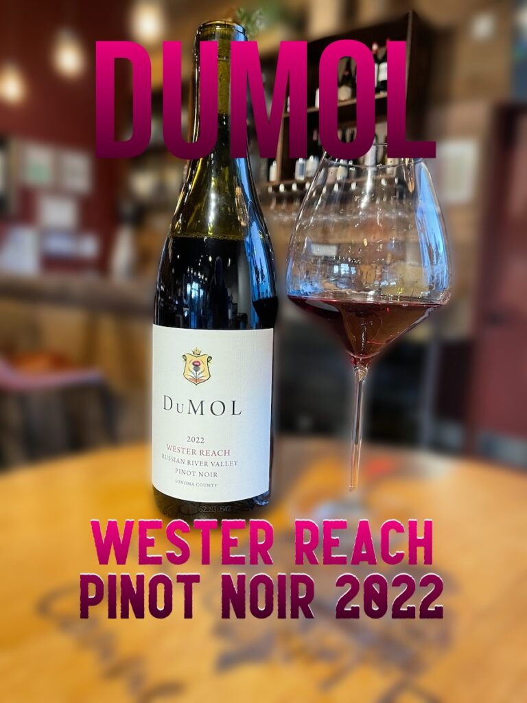 alt="DuMOL Wester Reach Pinot Noir bottle and glass AI"