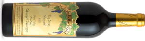 alt="Nickel & Nickel Fog Break Vineyard Cabernet Sauvignon bottle side view"
