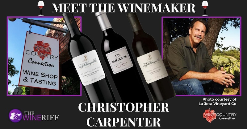 La Jota Winemaker Christopher Carpenter interview banner