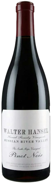 alt="Walter Hansel The South Slope Vineyard Pinot Noir bottle"