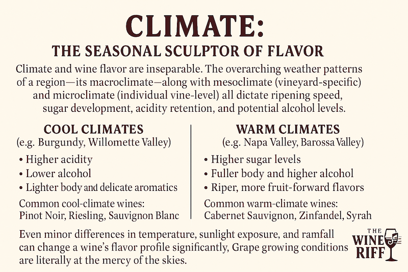 alt="Terroir, climate effect on wine chart image"