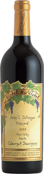 alt="Nickel & Nickel John C. Sullenger Vineyard Cabernet Sauvignon bottle"