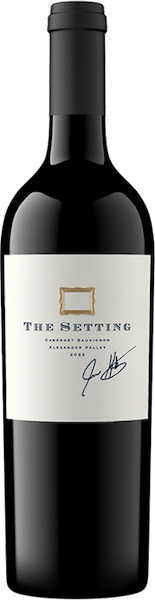 alt="The Setting Alexander Valley Cabernet Sauvignon bottle"