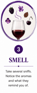Smell icon for wine