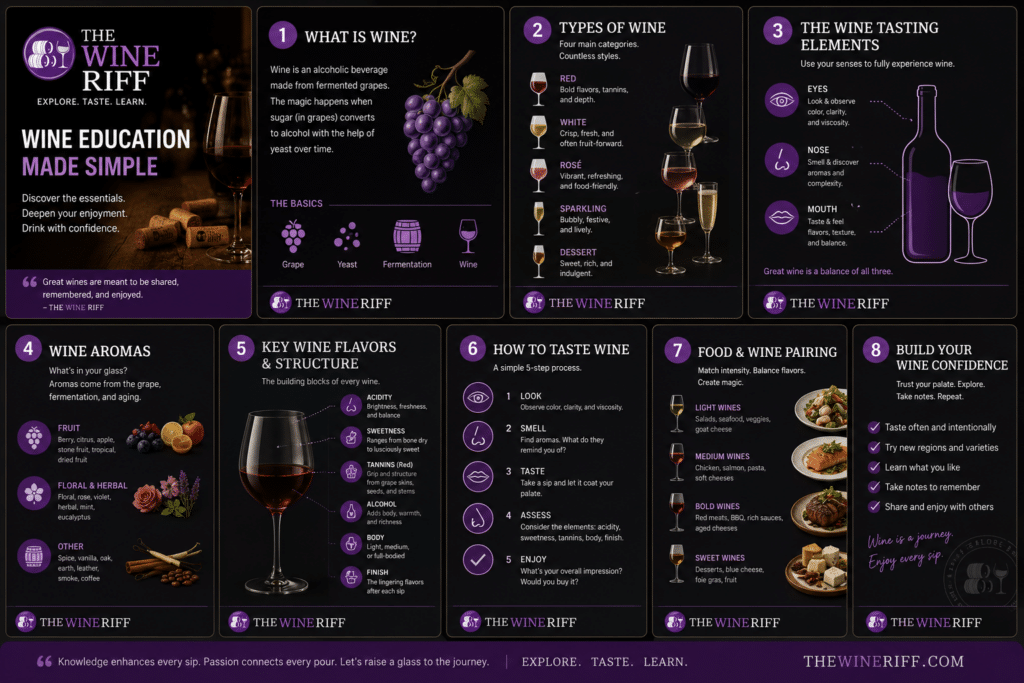 Wine Education Infographic Wine Education Infographic