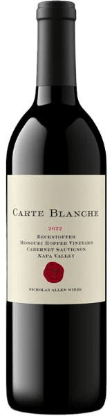 Carte Blanche Cabernet Sauvignon Beckstoffer Missouri Hopper Vineyard bottle